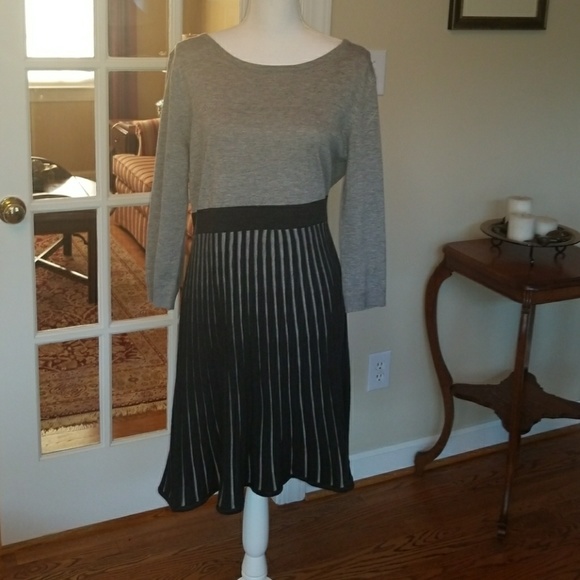 Calvin Klein Dresses & Skirts - Calvin Klein professional gray sweater dress L